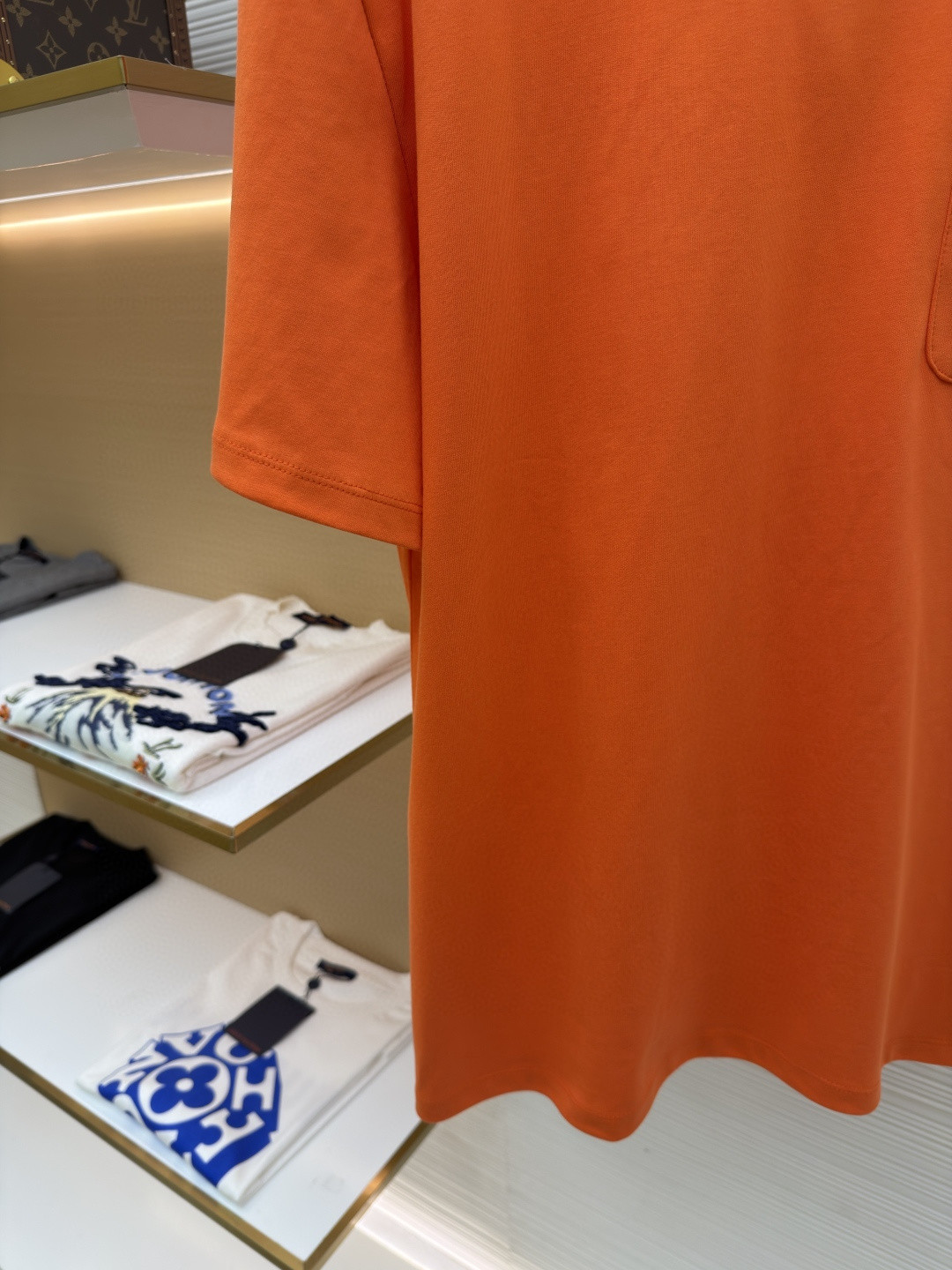 Loewe 贴袋刺绣圆领短袖 T恤 夏季 黑色 白色 橙色 A2 H526Y22XDE-2100