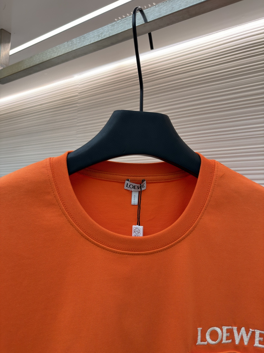 Loewe 贴袋刺绣圆领短袖 T恤 夏季 黑色 白色 橙色 A2 H526Y22XDE-2100