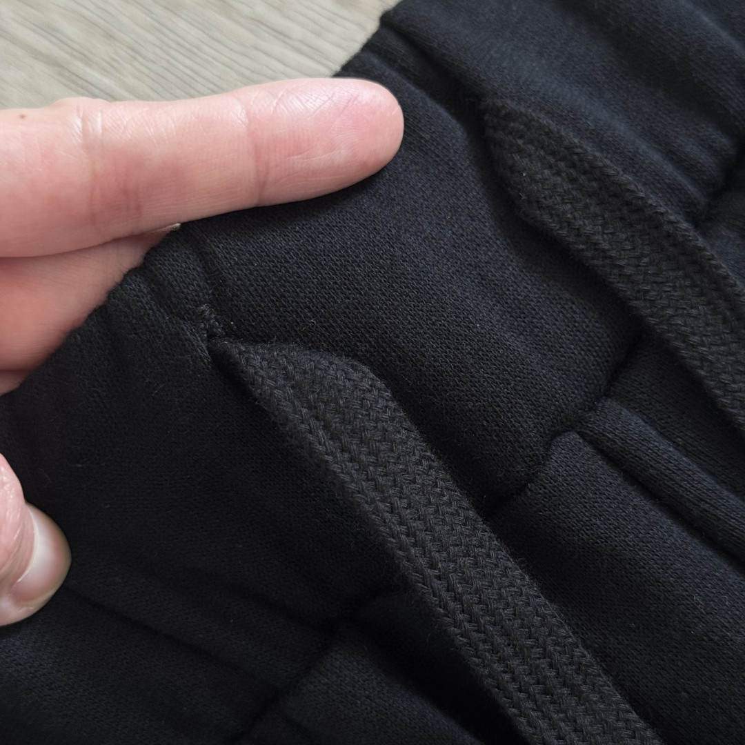 Chrome Hearts 克罗心 侧边粉色宝剑印花松紧腰束脚运动裤 抓绒 卫裤 休闲裤 长裤 裤子 黑粉色 