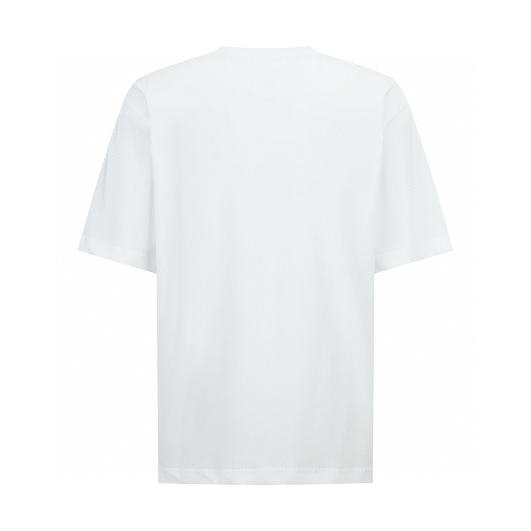 FENDI 芬迪 刺绣标识T恤 短袖 套头 夏季 蓝色 白色 A2 FY0936AVOHF0PTH