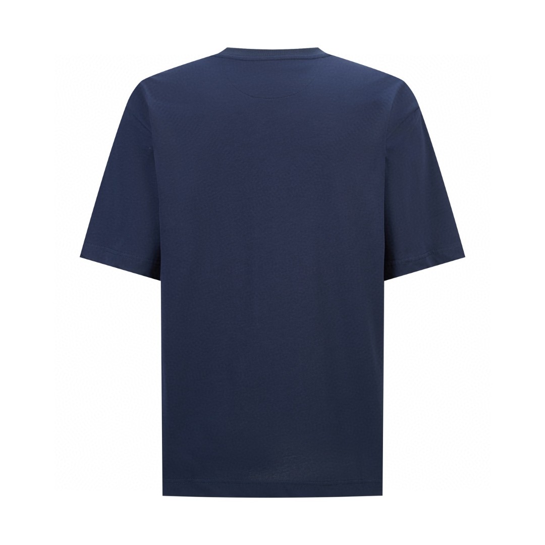 FENDI 芬迪 刺绣标识T恤 短袖 套头 夏季 蓝色 白色 A2 FY0936AVOHF0PTH