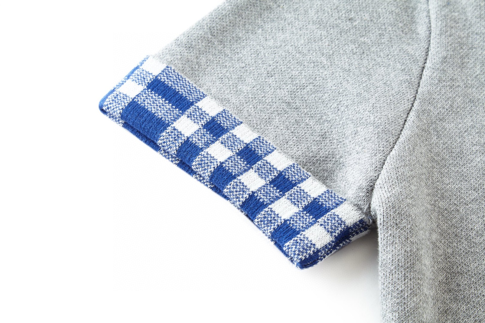 Loewe 罗意威 提花标识毛织圆领短袖 T恤 棕色 灰色 A5 H526Y55K15-3102