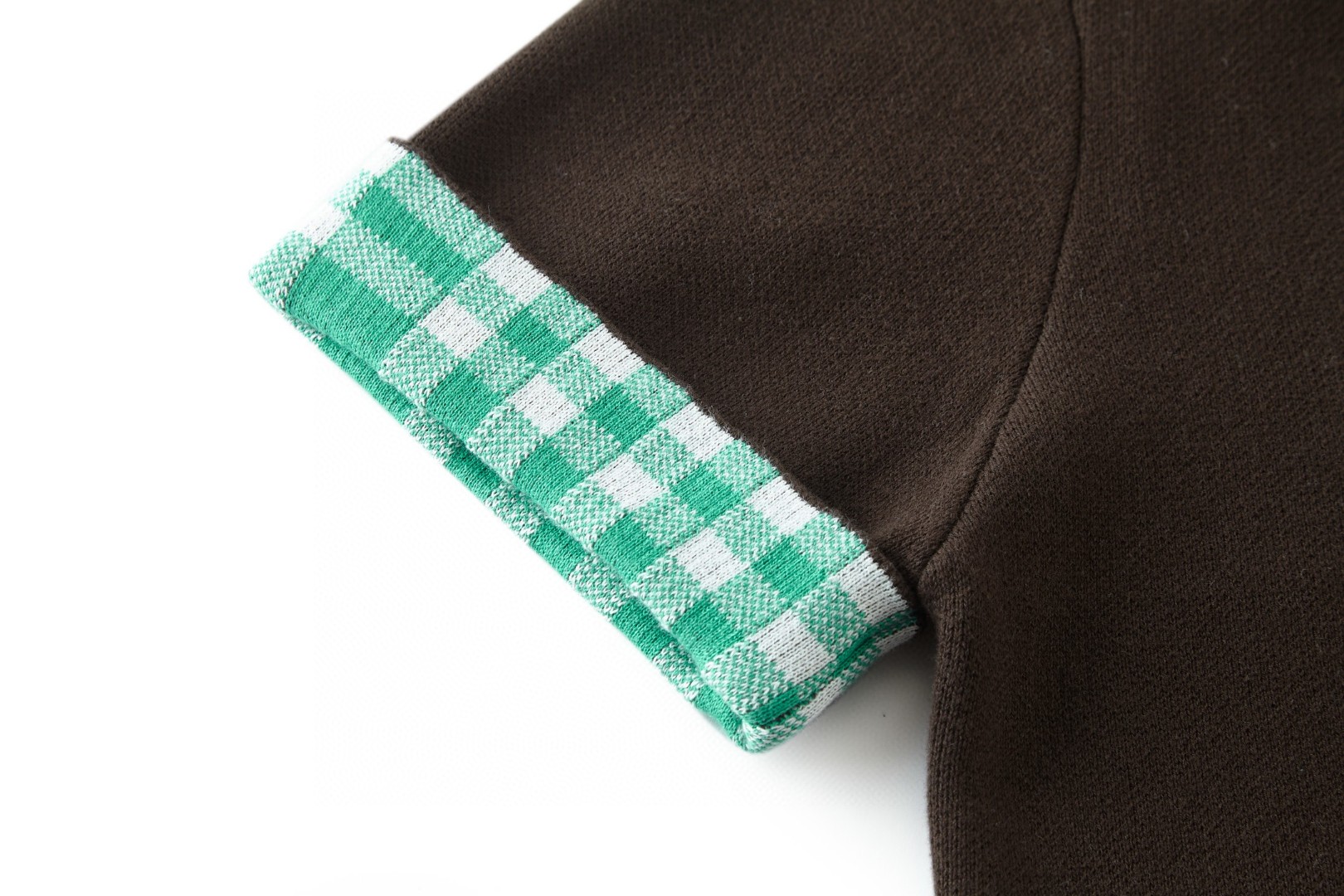 Loewe 罗意威 提花标识毛织圆领短袖 T恤 棕色 灰色 A5 H526Y55K15-3102