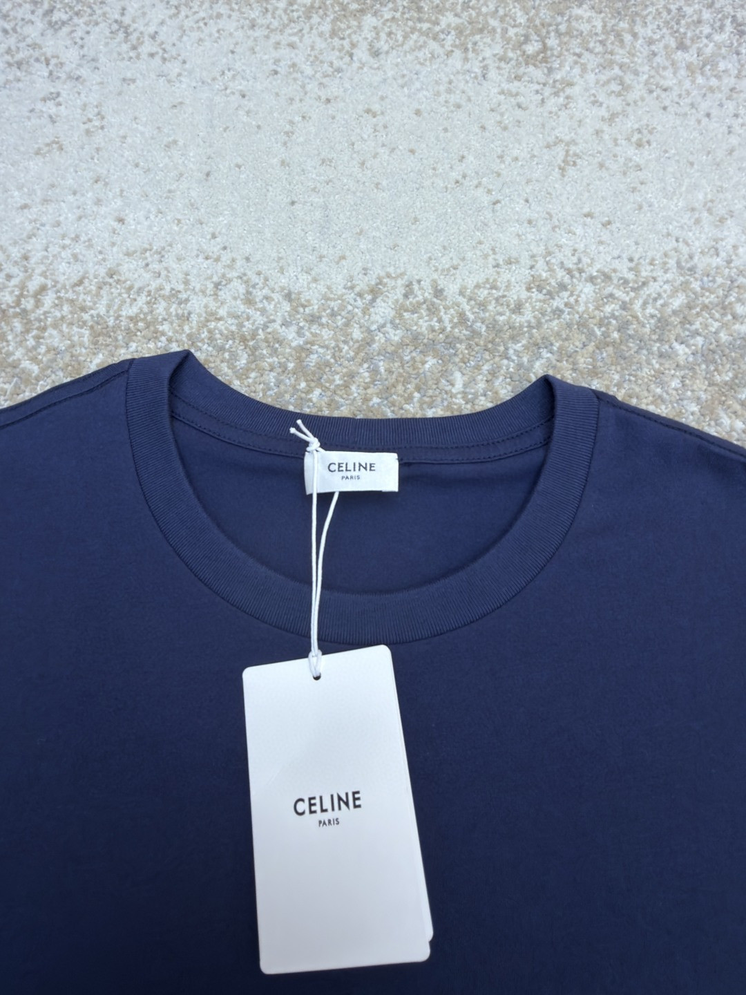 CELINE 赛琳 字母logo印花 短袖 T恤 圆领 夏款 黑色 白色 蓝色 A2