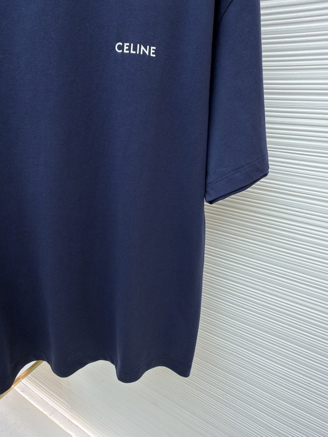CELINE 赛琳 字母logo印花 短袖 T恤 圆领 夏款 黑色 白色 蓝色 A2