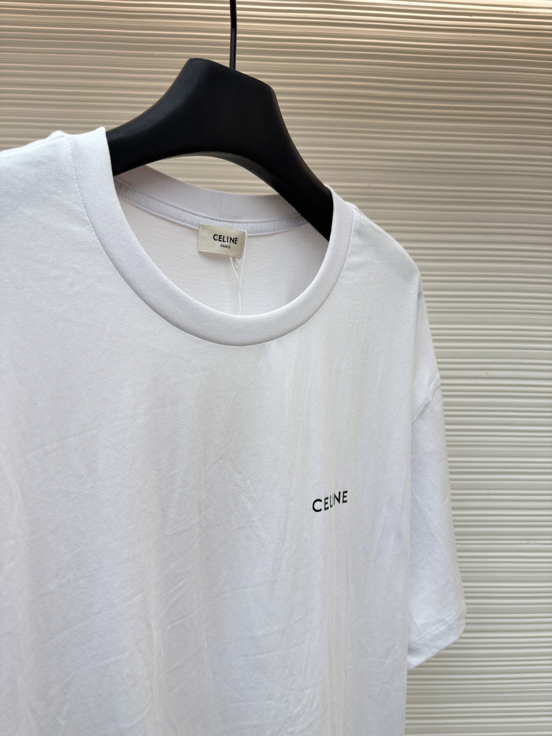 CELINE 赛琳 字母logo印花 短袖 T恤 圆领 夏款 黑色 白色 蓝色 A2