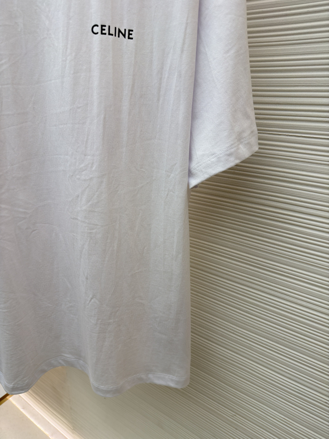 CELINE 赛琳 字母logo印花 短袖 T恤 圆领 夏款 黑色 白色 蓝色 A2