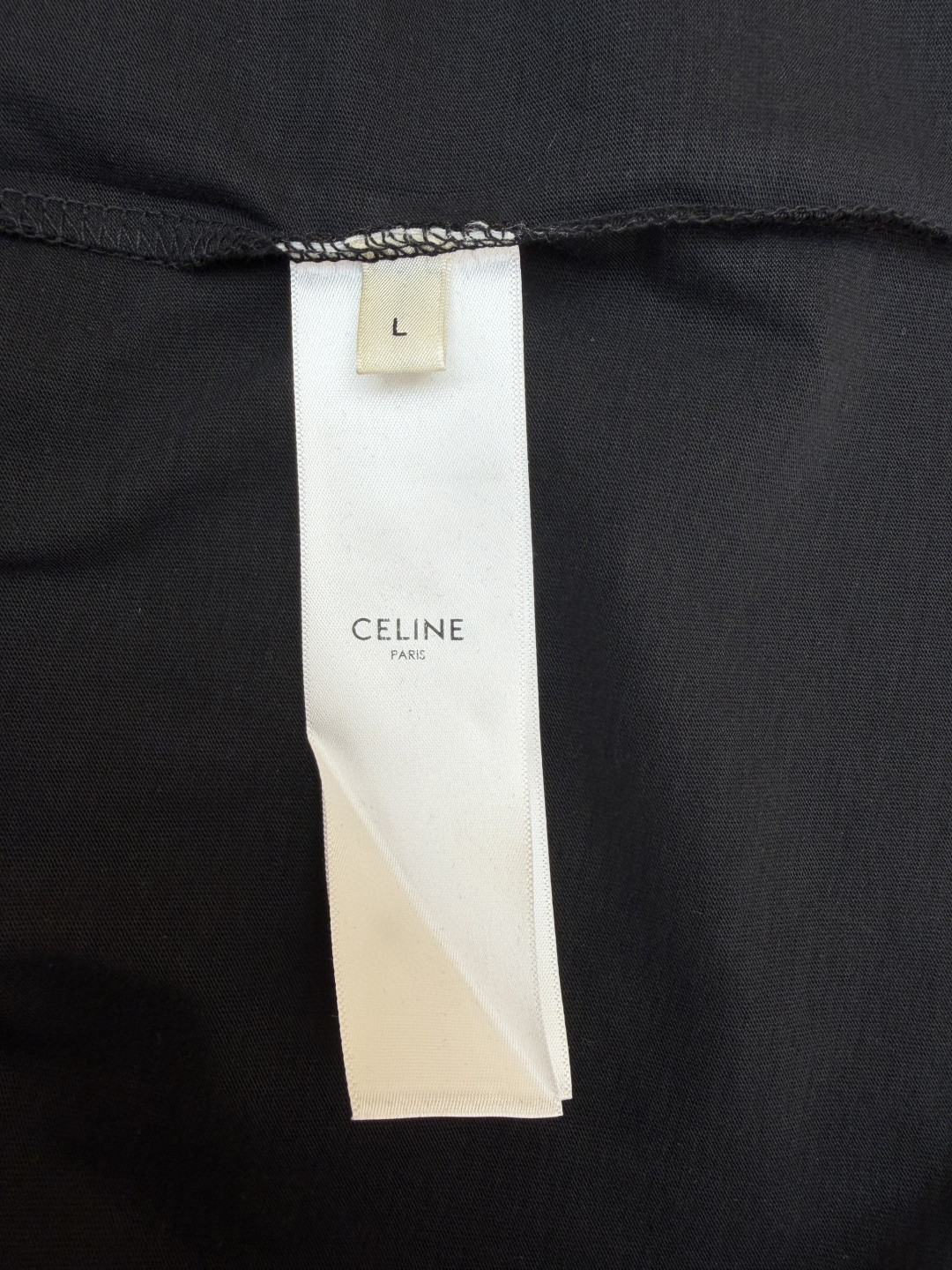 CELINE 赛琳 字母logo印花 短袖 T恤 圆领 夏款 黑色 白色 蓝色 A2