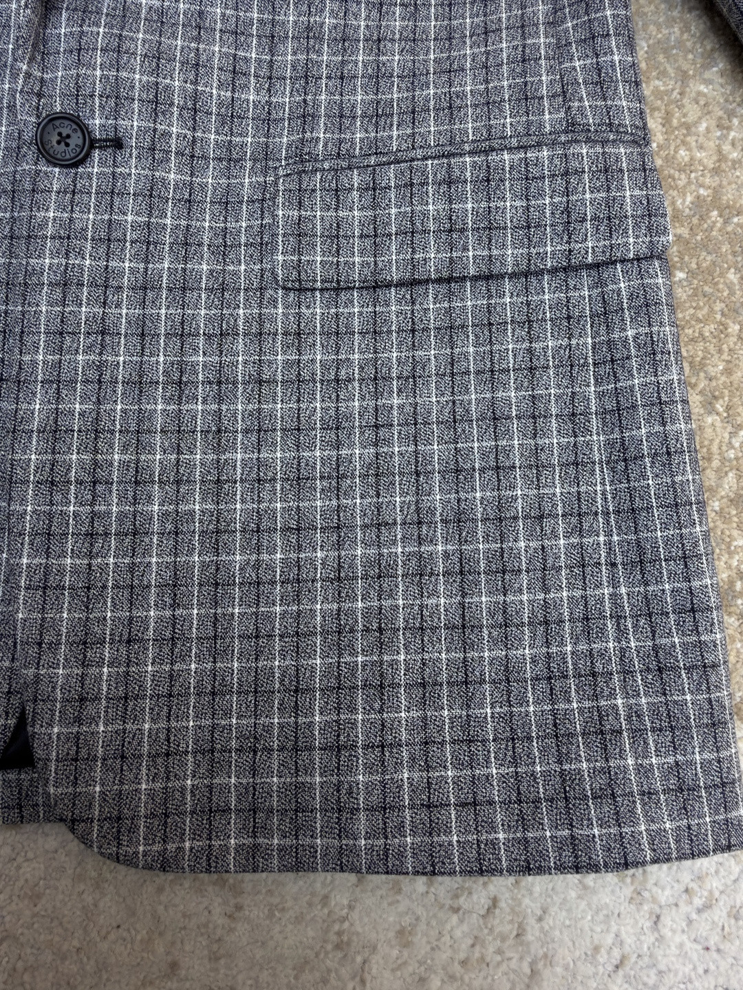 Acne Studios 格纹羊毛西服 西装外套 夹克 长袖 C0 BH0229-J83