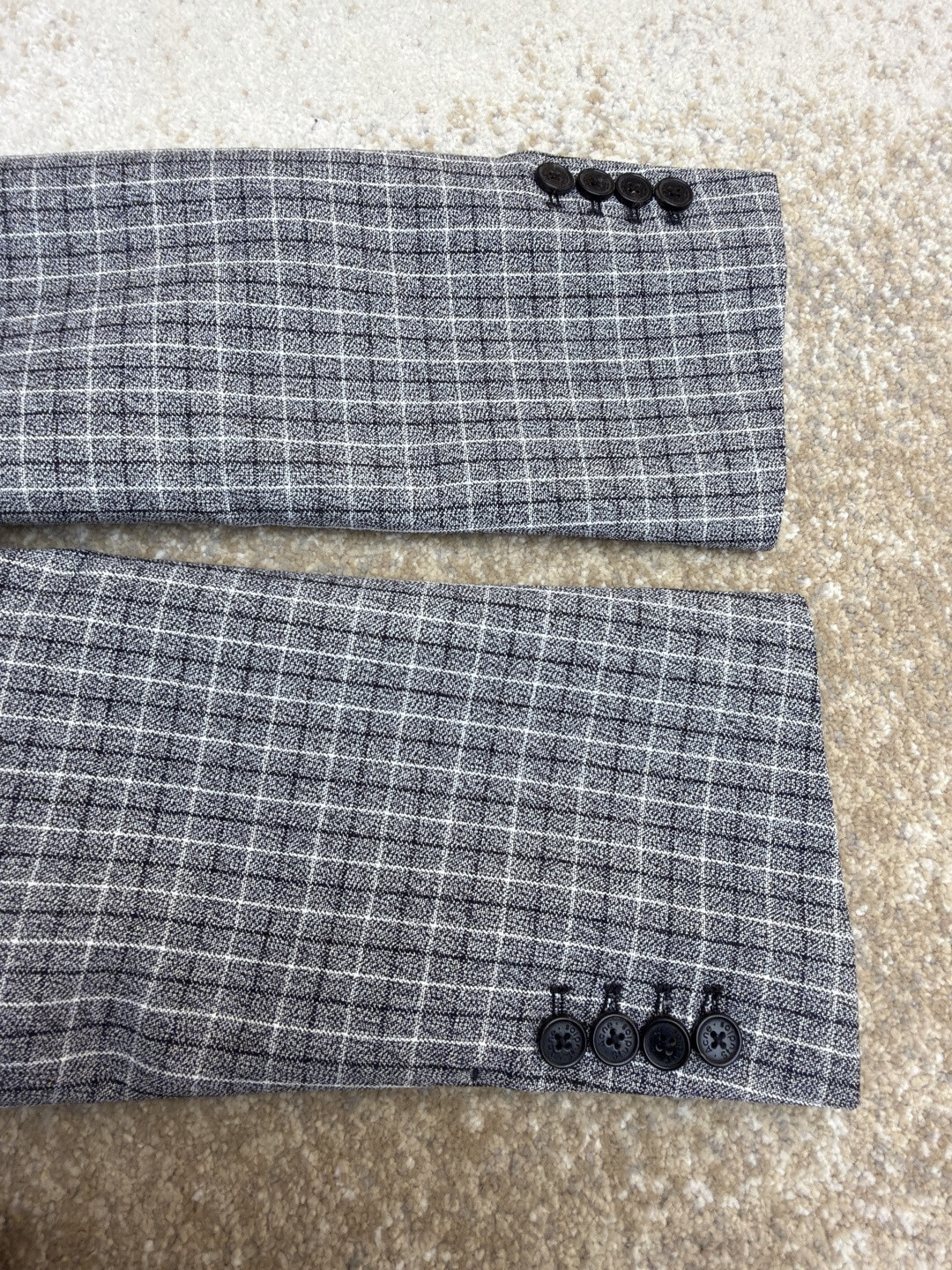 Acne Studios 格纹羊毛西服 西装外套 夹克 长袖 C0 BH0229-J83