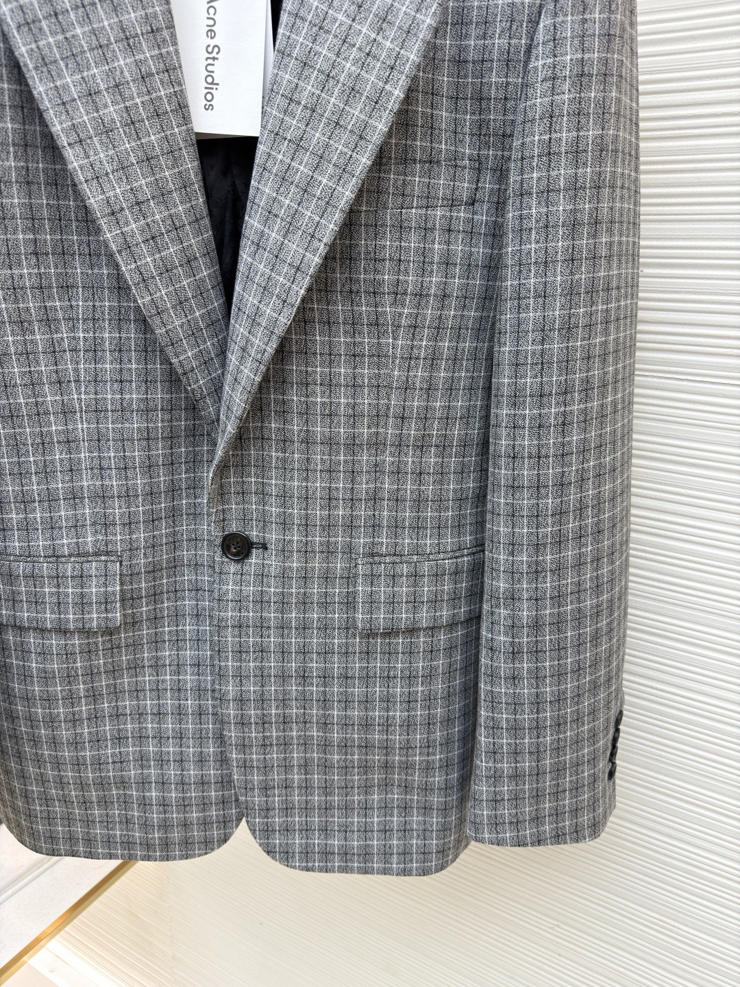 Acne Studios 格纹羊毛西服 西装外套 夹克 长袖 C0 BH0229-J83