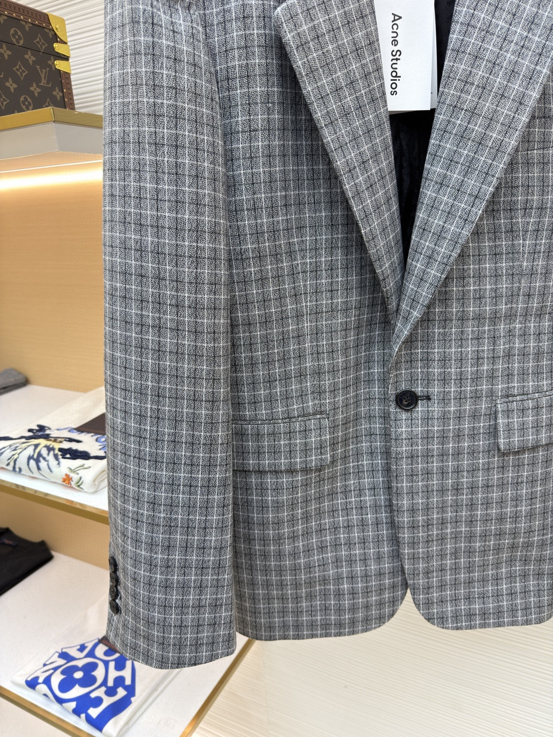 Acne Studios 格纹羊毛西服 西装外套 夹克 长袖 C0 BH0229-J83