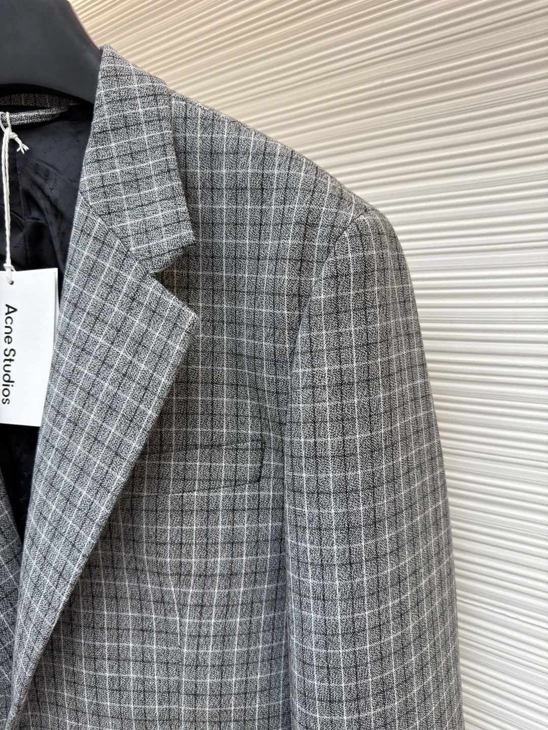 Acne Studios 格纹羊毛西服 西装外套 夹克 长袖 C0 BH0229-J83