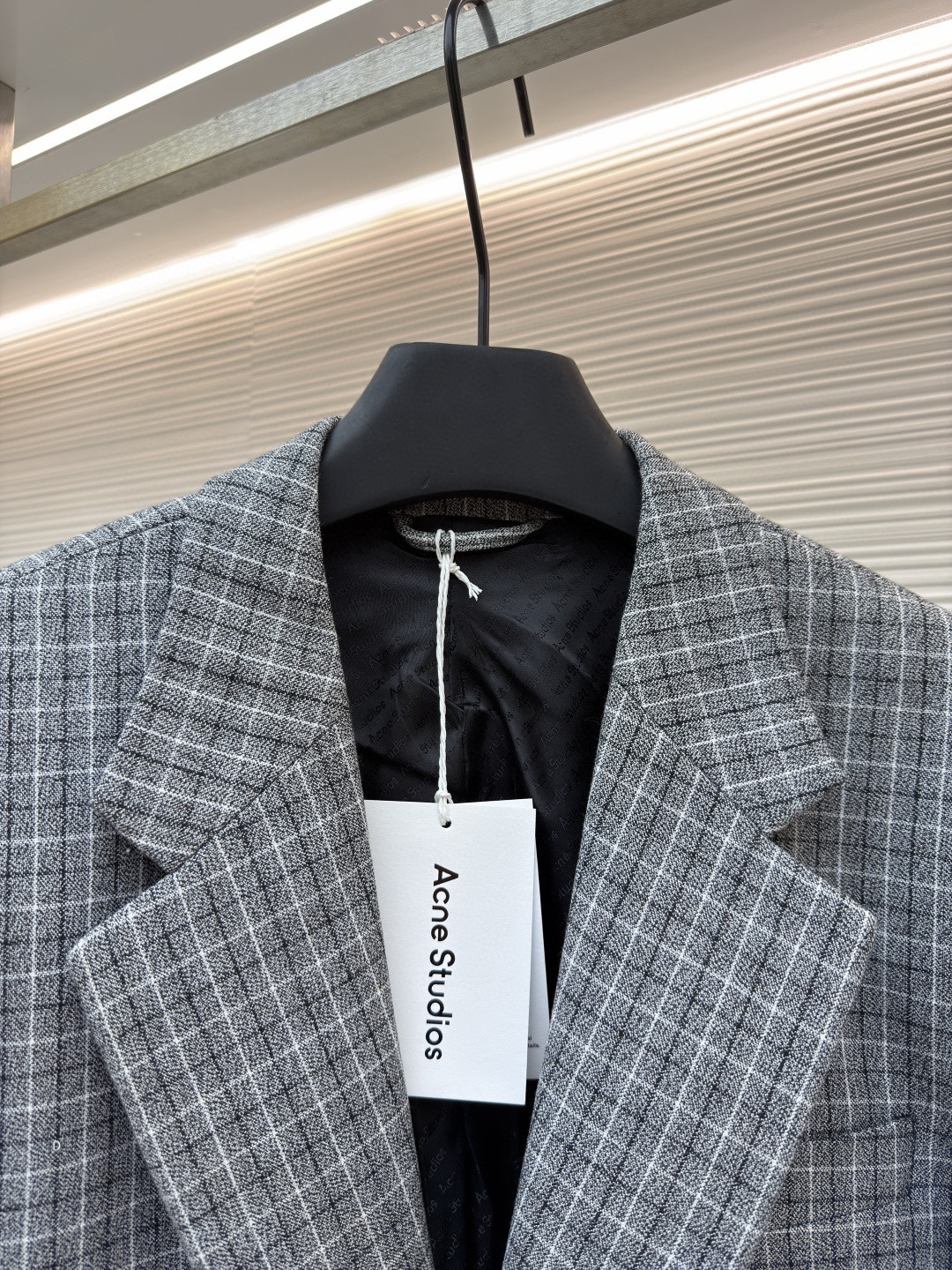 Acne Studios 格纹羊毛西服 西装外套 夹克 长袖 C0 BH0229-J83