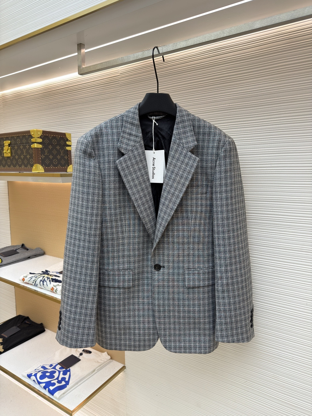 Acne Studios 格纹羊毛西服 西装外套 夹克 长袖 C0 BH0229-J83