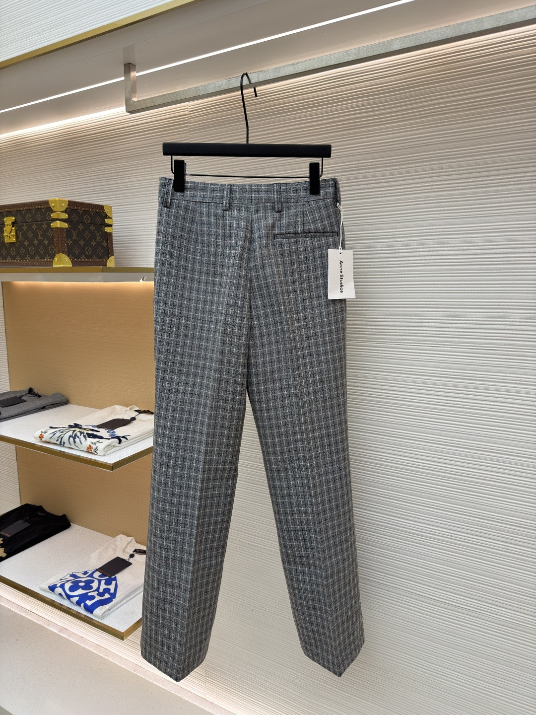 Acne Studios 格纹羊毛西裤 长裤 裤子 B0 BK0715-J83
