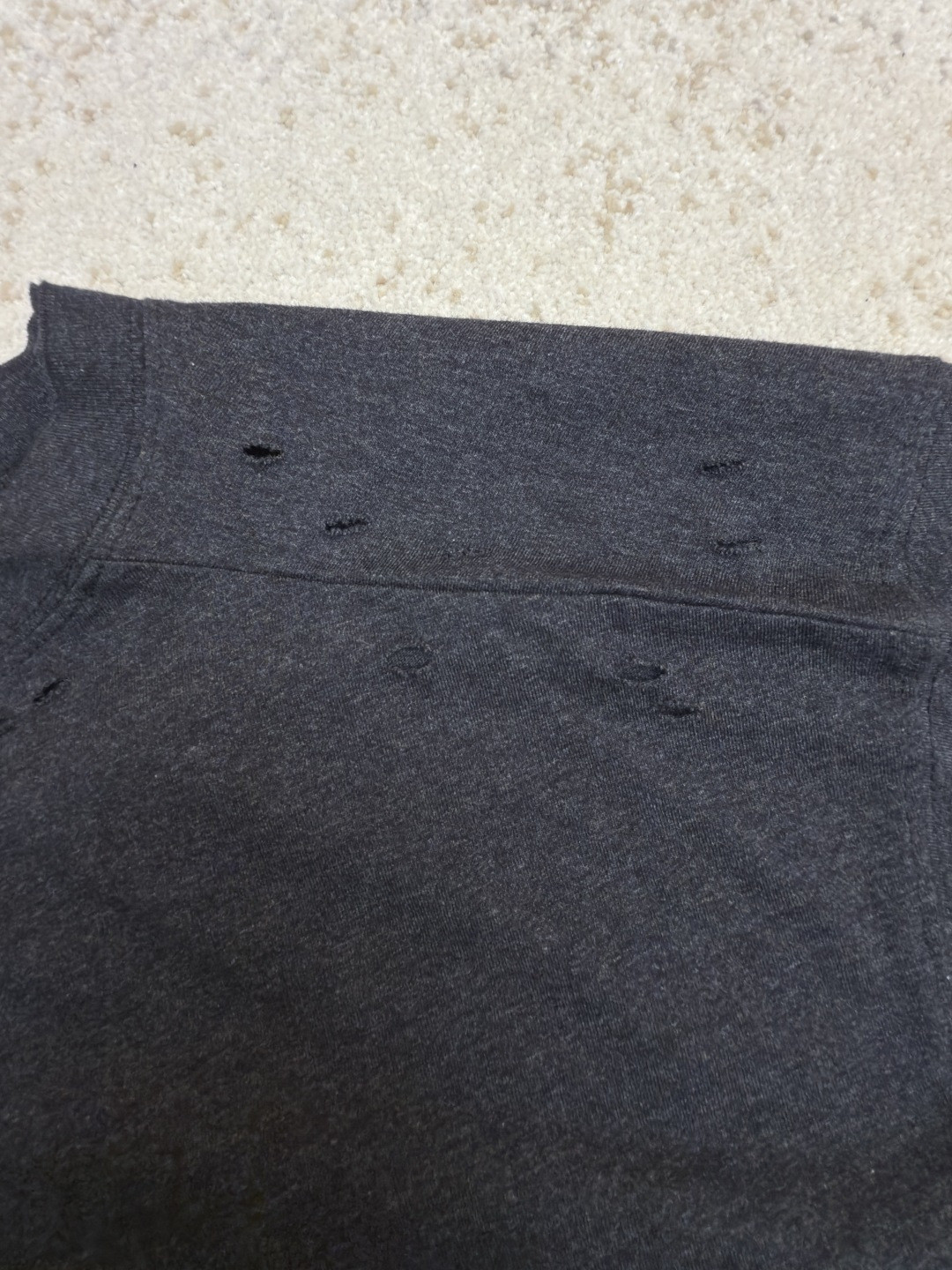 Acne Studios 做旧徽标印花破洞T恤 短袖 绿色 黑色 A2 CL0294-BCA