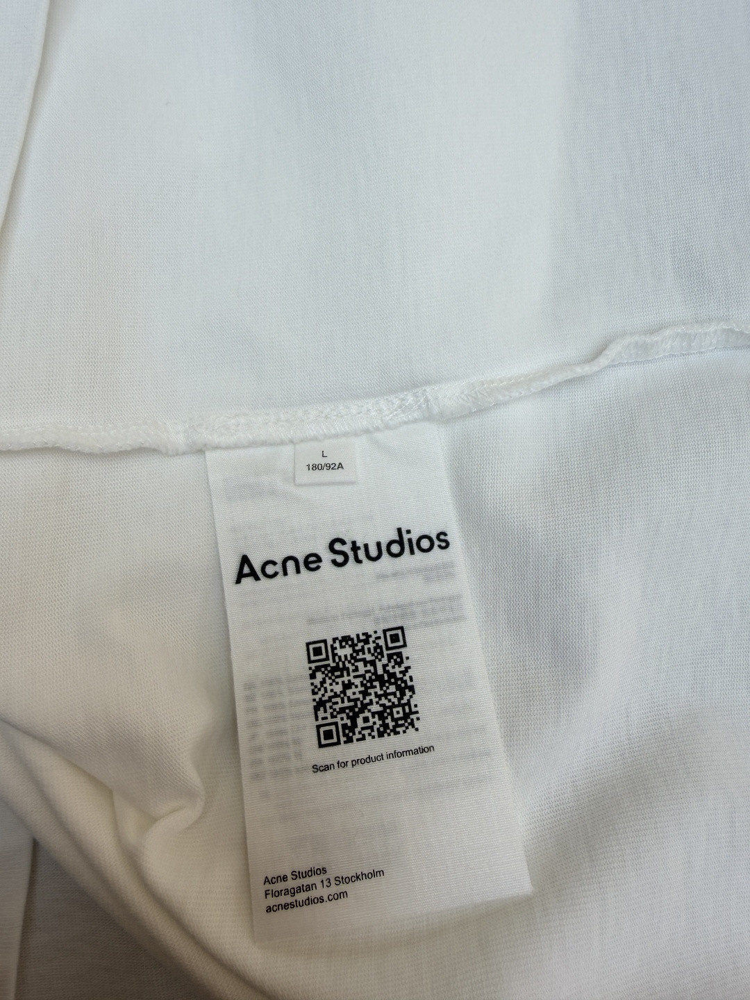 Acne Studios 贴皮徽标做旧T恤 短袖 棕色 白色 A2 CL0401-ADM
