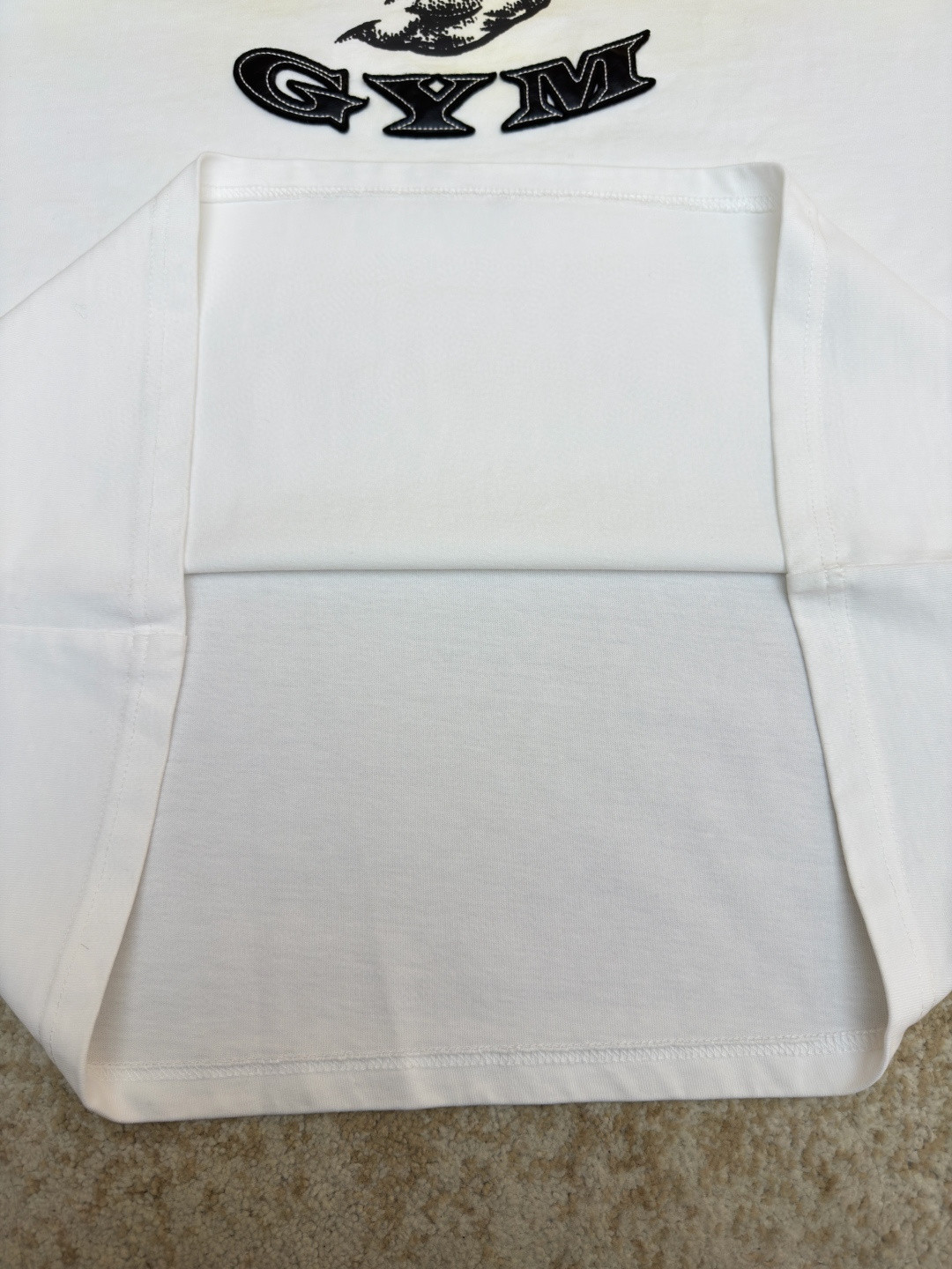 Acne Studios 贴皮徽标做旧T恤 短袖 棕色 白色 A2 CL0401-ADM