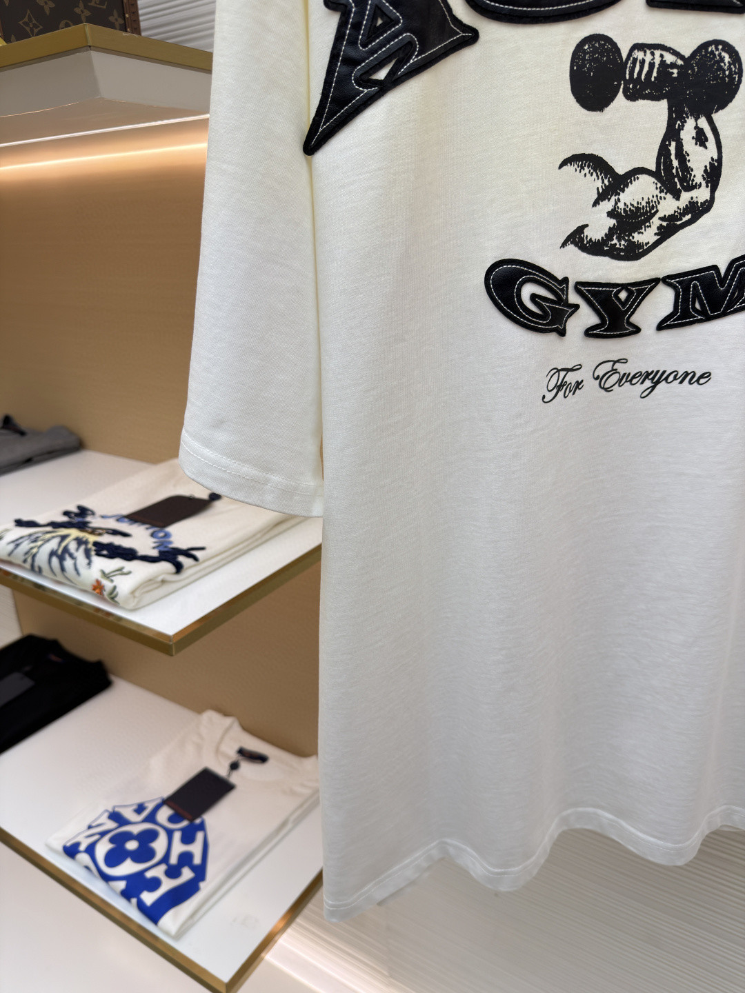 Acne Studios 贴皮徽标做旧T恤 短袖 棕色 白色 A2 CL0401-ADM