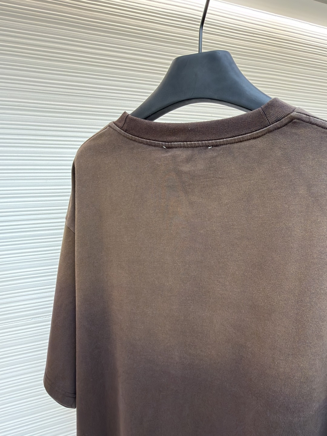 Acne Studios 贴皮徽标做旧T恤 短袖 棕色 白色 A2 CL0401-ADM