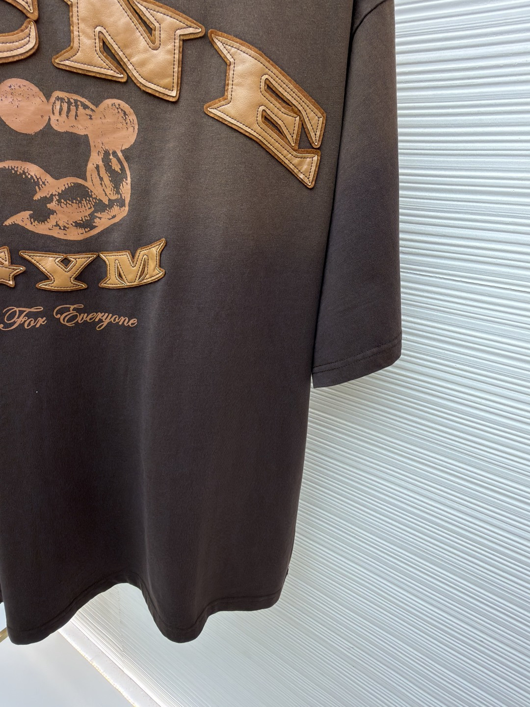 Acne Studios 贴皮徽标做旧T恤 短袖 棕色 白色 A2 CL0401-ADM