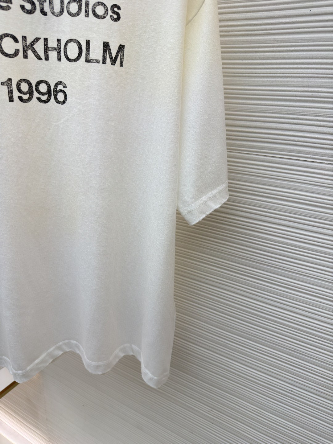 Acne Studios 1996泥染水洗做旧T恤 短袖 黑色 绿色 灰色 粉色 白色 A2 CL0196-BM0