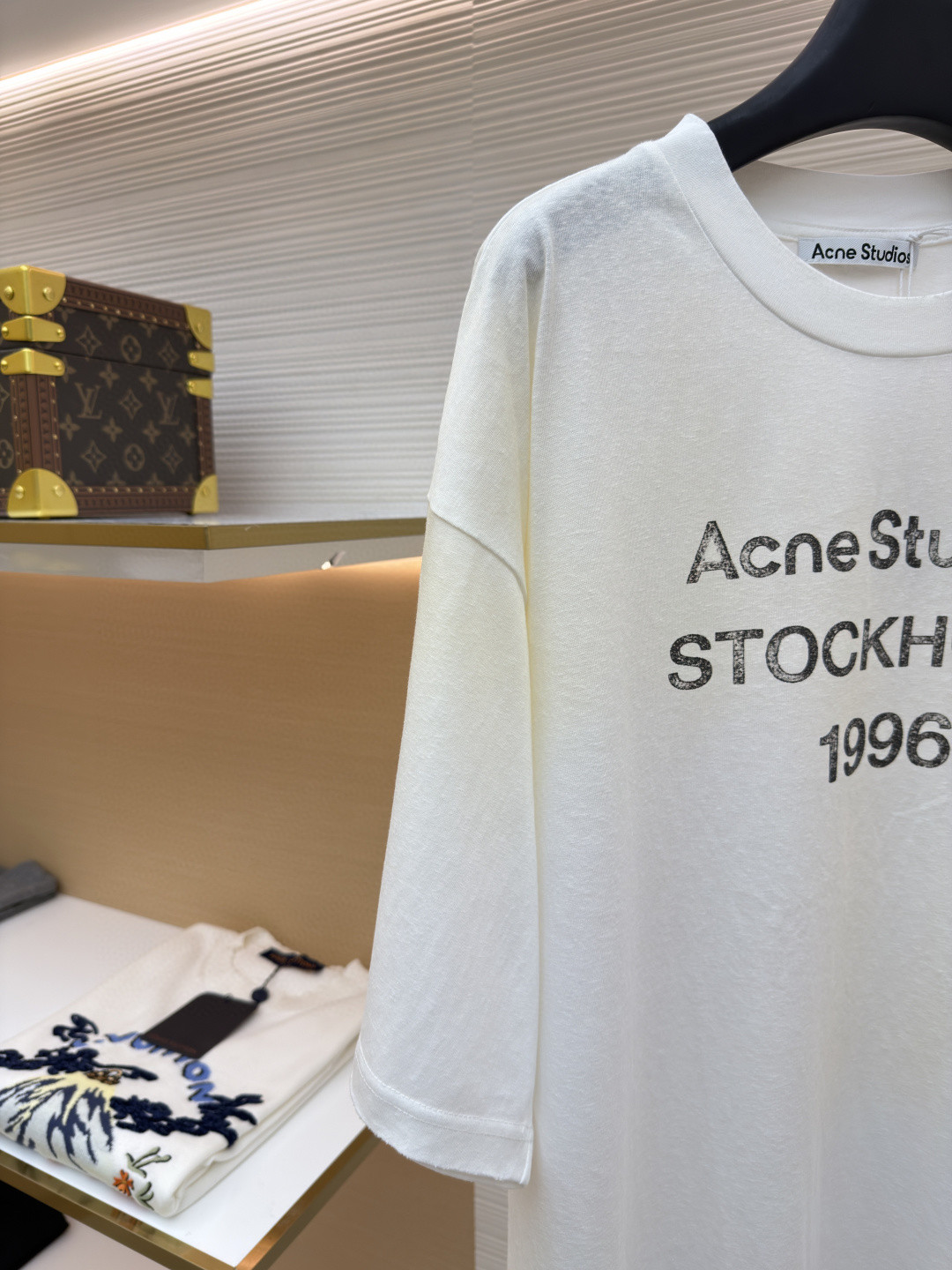 Acne Studios 1996泥染水洗做旧T恤 短袖 黑色 绿色 灰色 粉色 白色 A2 CL0196-BM0