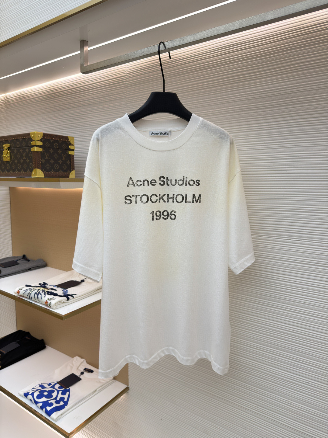 Acne Studios 1996泥染水洗做旧T恤 短袖 黑色 绿色 灰色 粉色 白色 A2 CL0196-BM0