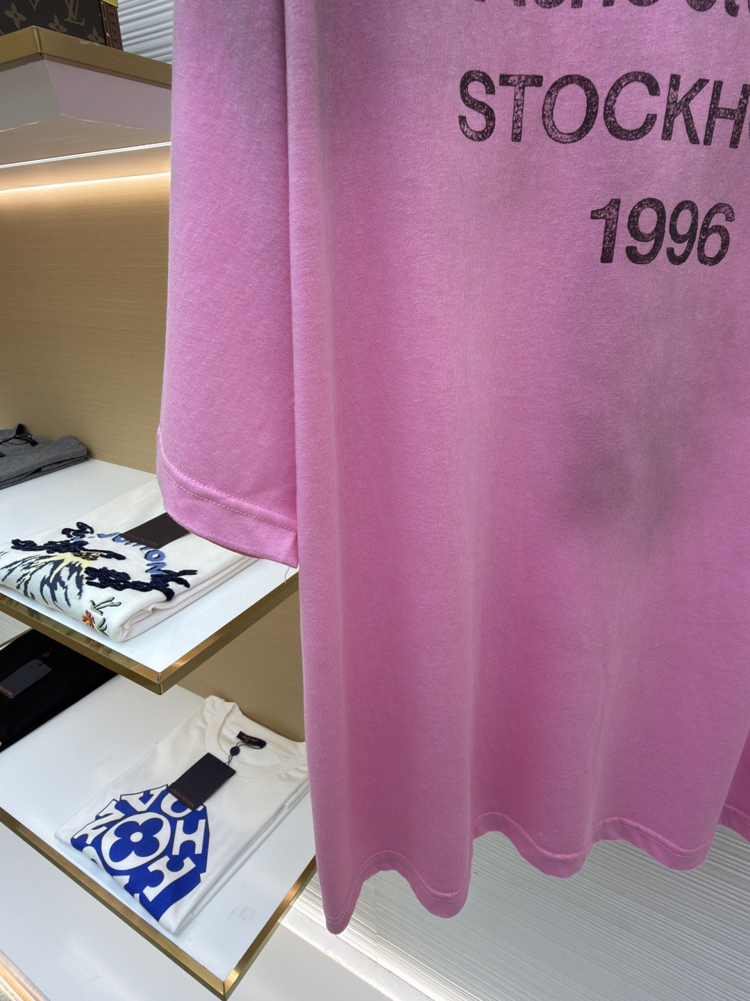 Acne Studios 1996泥染水洗做旧T恤 短袖 黑色 绿色 灰色 粉色 白色 A2 CL0196-BM0