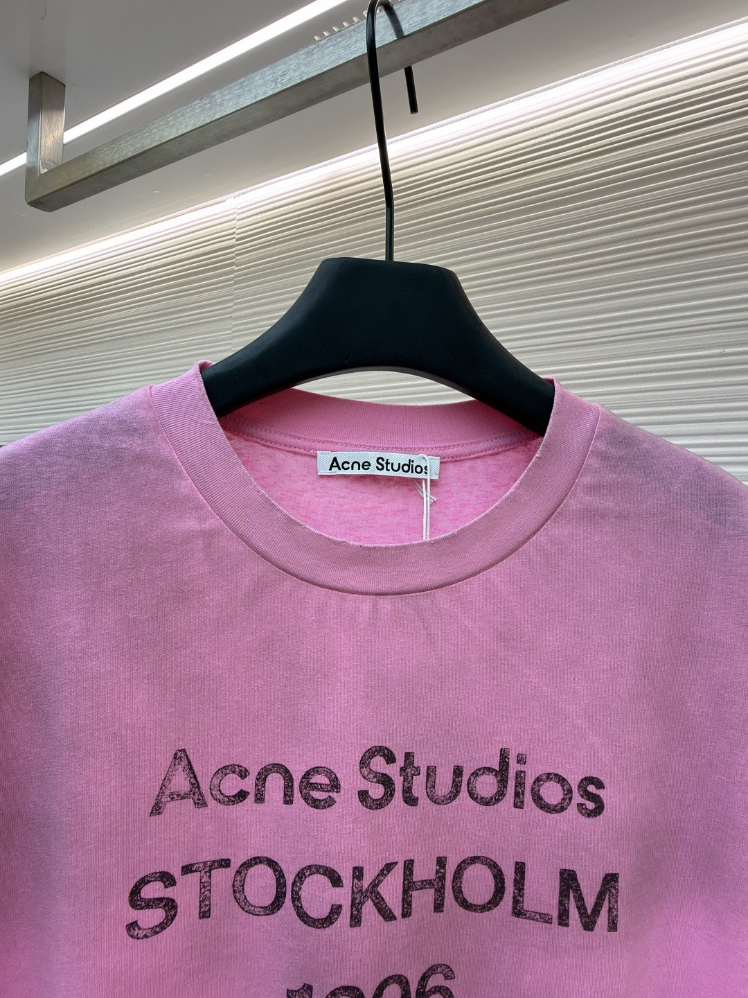 Acne Studios 1996泥染水洗做旧T恤 短袖 黑色 绿色 灰色 粉色 白色 A2 CL0196-BM0