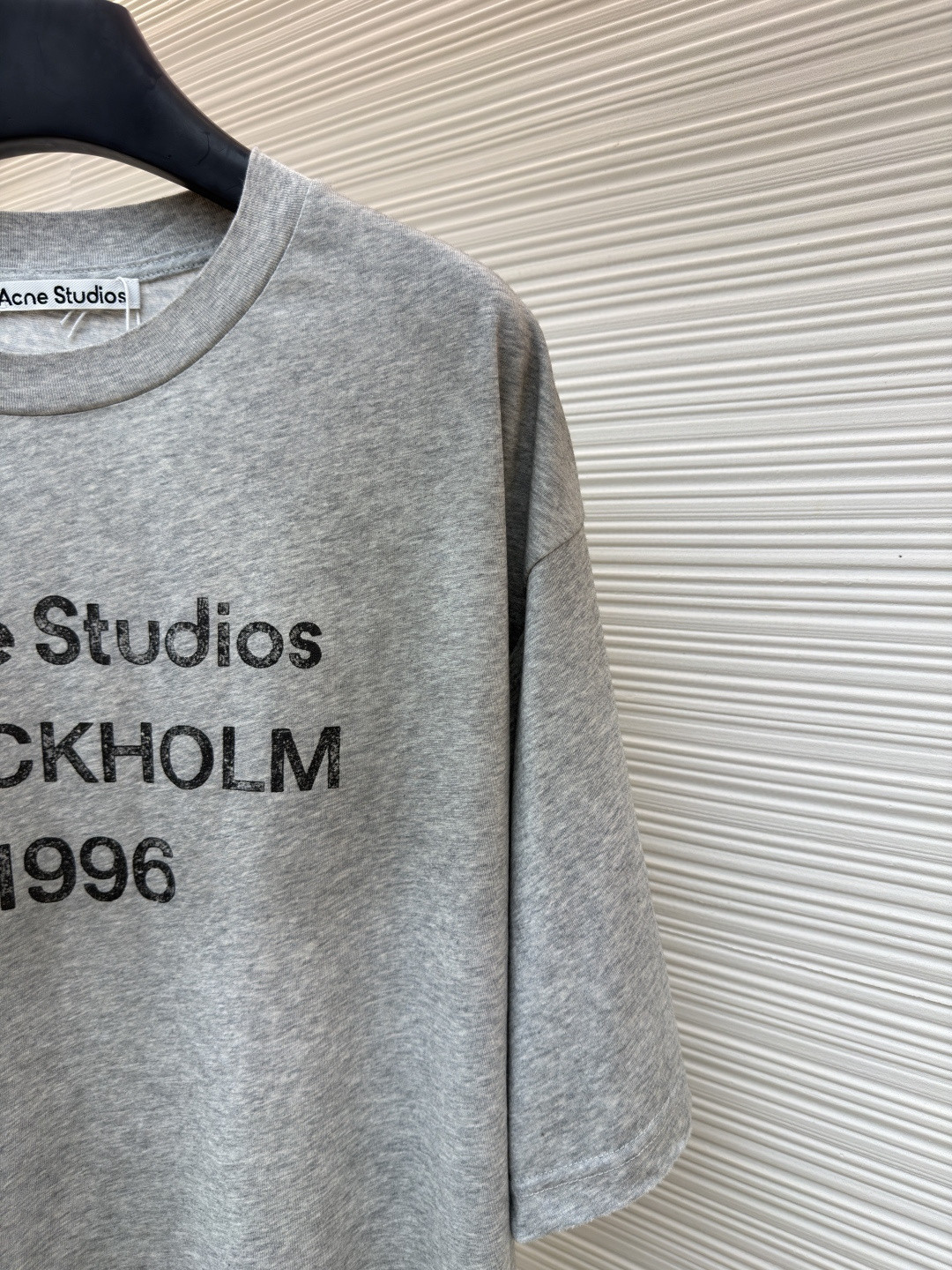 Acne Studios 1996泥染水洗做旧T恤 短袖 黑色 绿色 灰色 粉色 白色 A2 CL0196-BM0