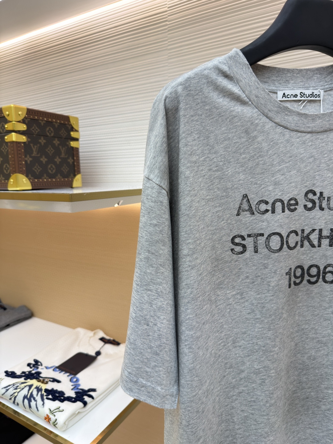 Acne Studios 1996泥染水洗做旧T恤 短袖 黑色 绿色 灰色 粉色 白色 A2 CL0196-BM0