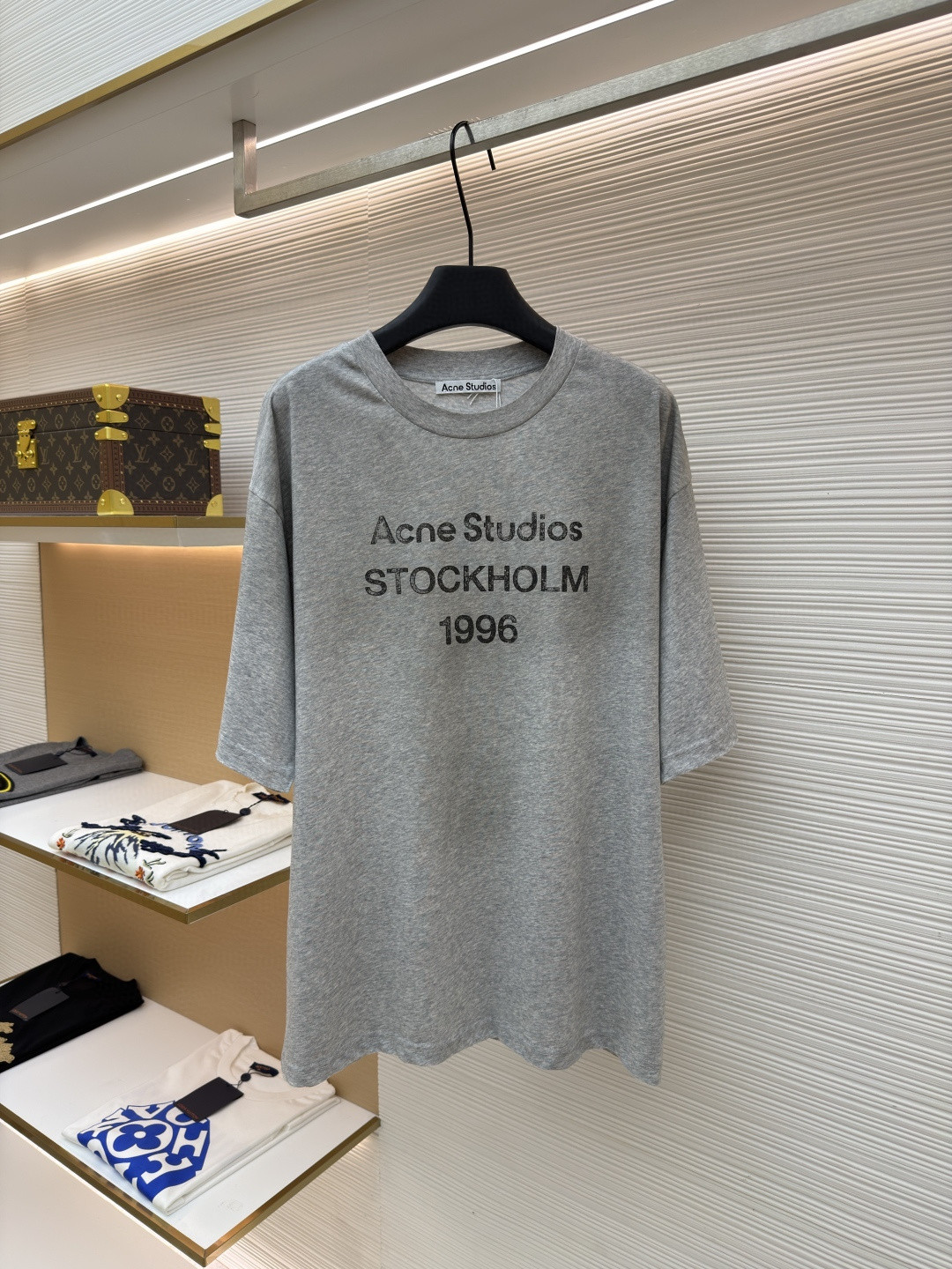 Acne Studios 1996泥染水洗做旧T恤 短袖 黑色 绿色 灰色 粉色 白色 A2 CL0196-BM0