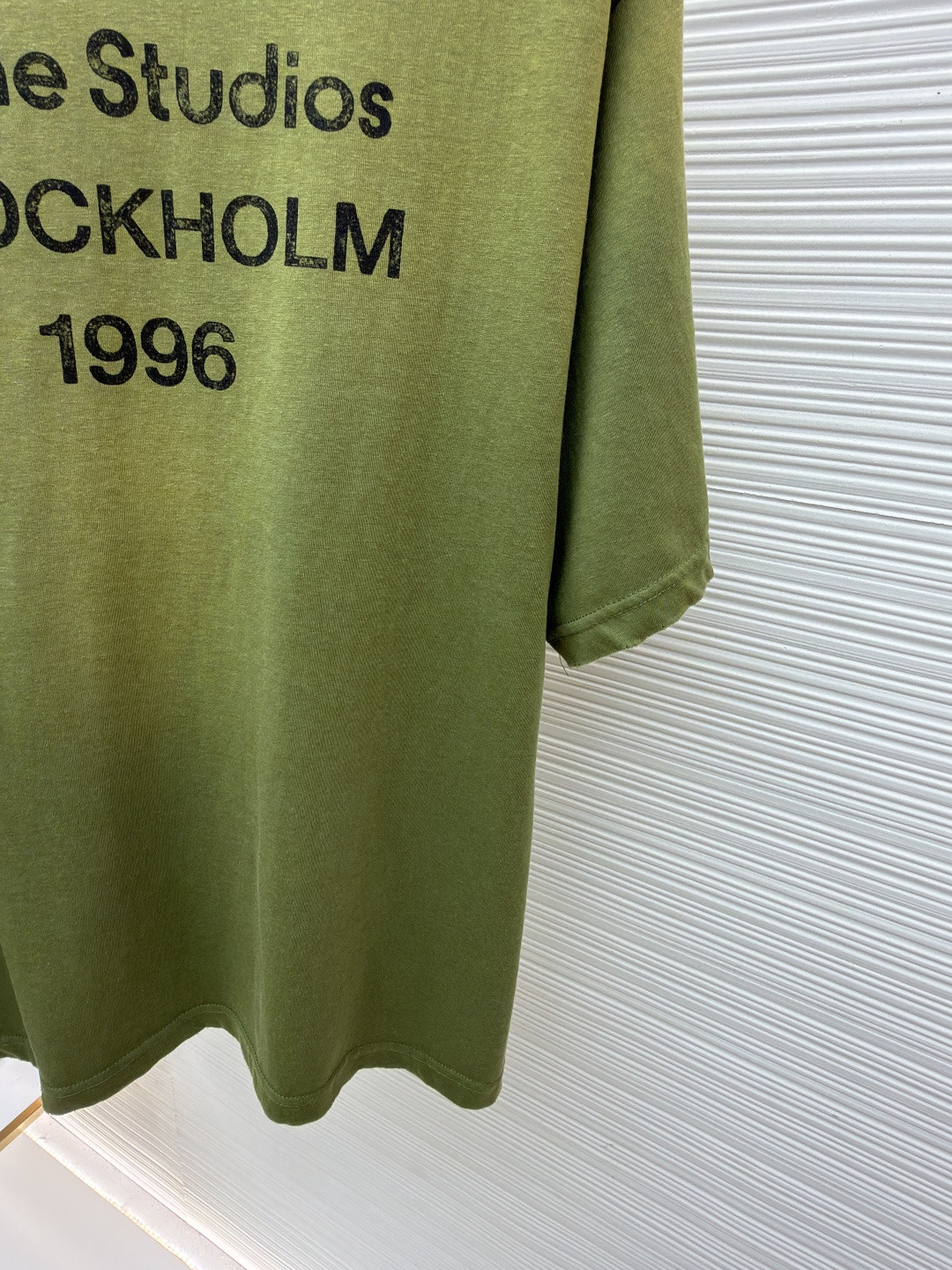 Acne Studios 1996泥染水洗做旧T恤 短袖 黑色 绿色 灰色 粉色 白色 A2 CL0196-BM0