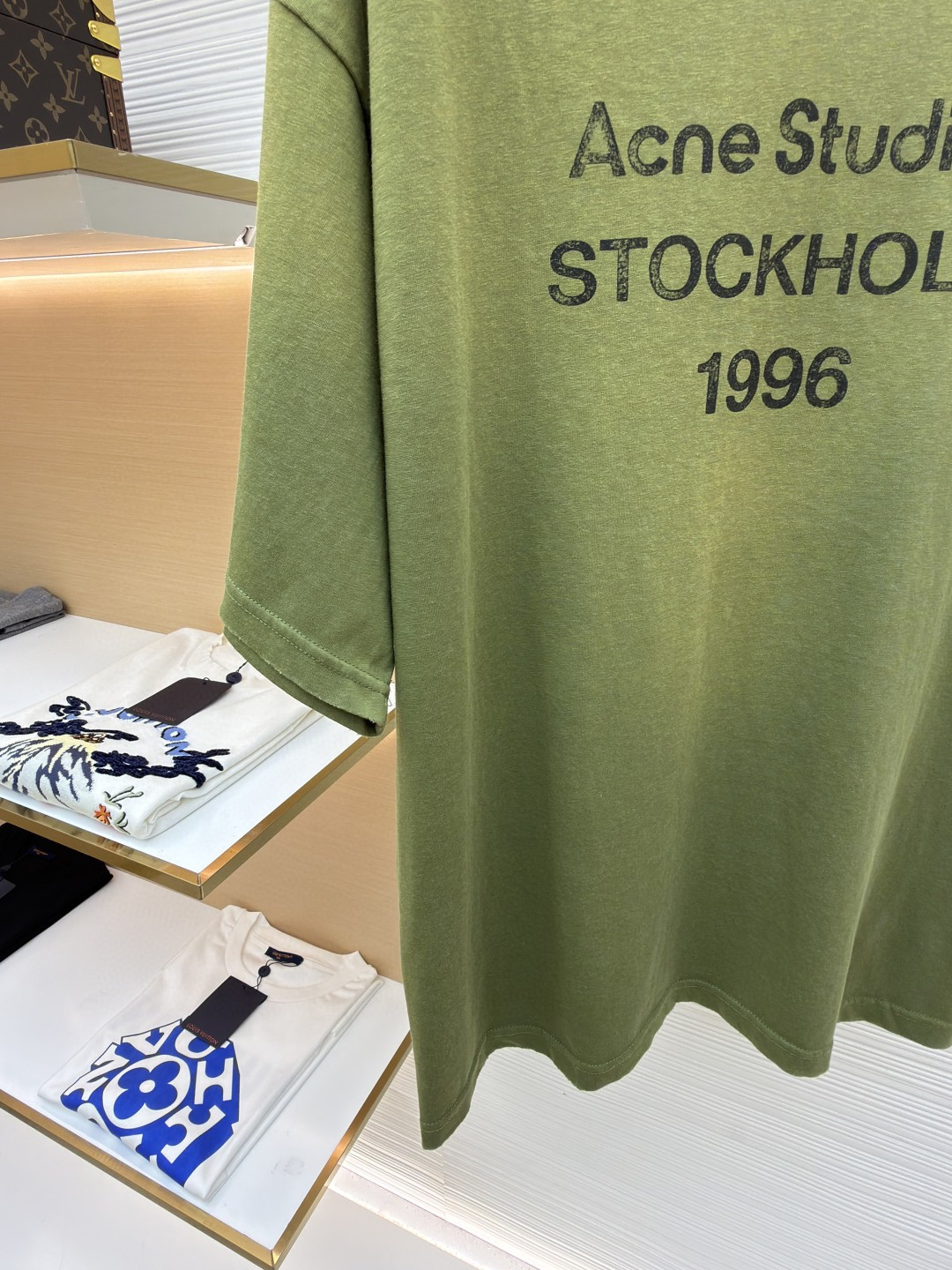 Acne Studios 1996泥染水洗做旧T恤 短袖 黑色 绿色 灰色 粉色 白色 A2 CL0196-BM0