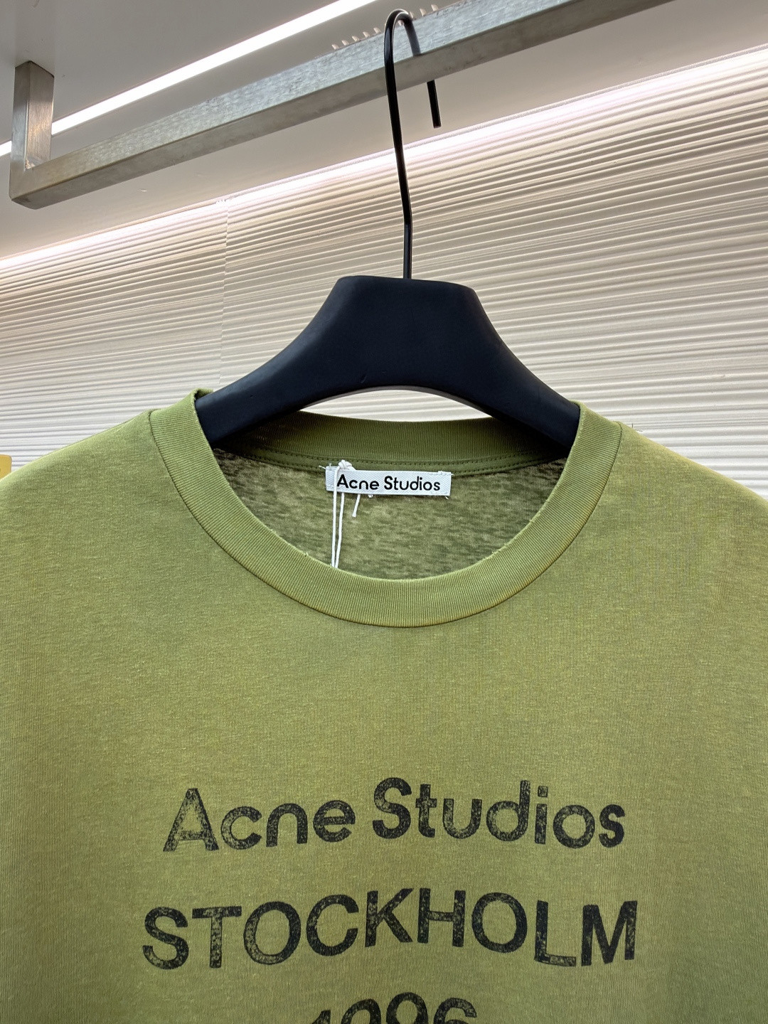 Acne Studios 1996泥染水洗做旧T恤 短袖 黑色 绿色 灰色 粉色 白色 A2 CL0196-BM0