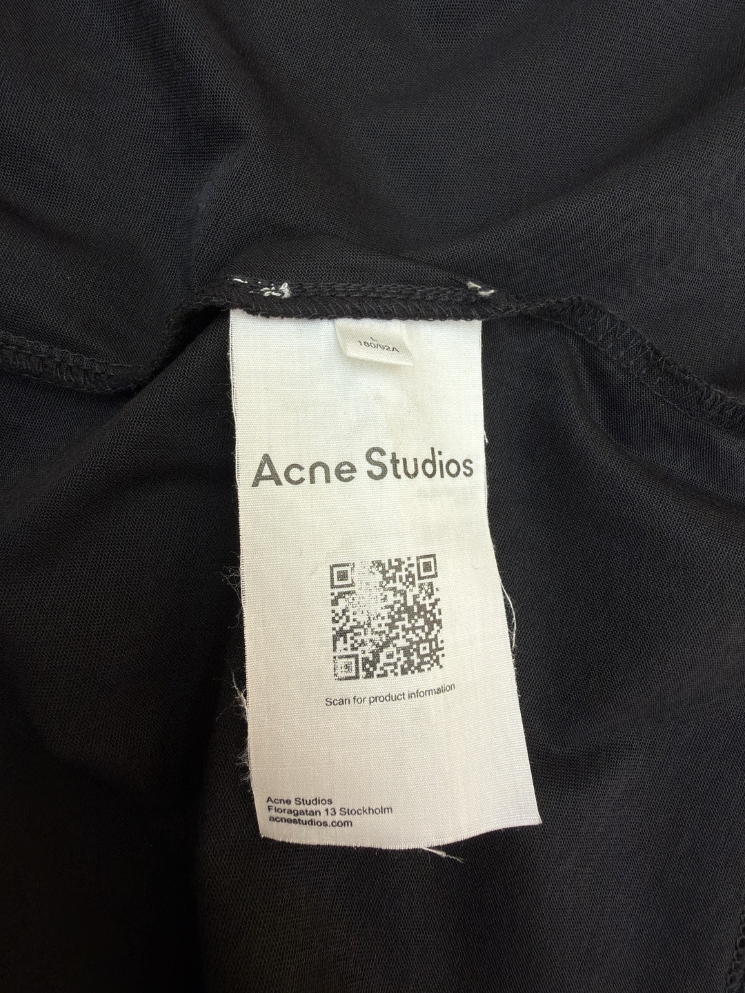Acne Studios 1996泥染水洗做旧T恤 短袖 黑色 绿色 灰色 粉色 白色 A2 CL0196-BM0