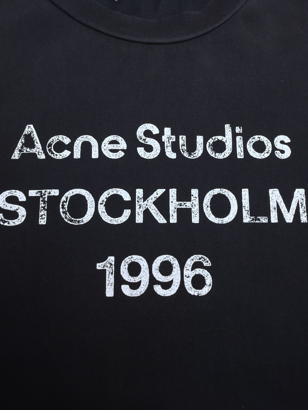 Acne Studios 1996泥染水洗做旧T恤 短袖 黑色 绿色 灰色 粉色 白色 A2 CL0196-BM0
