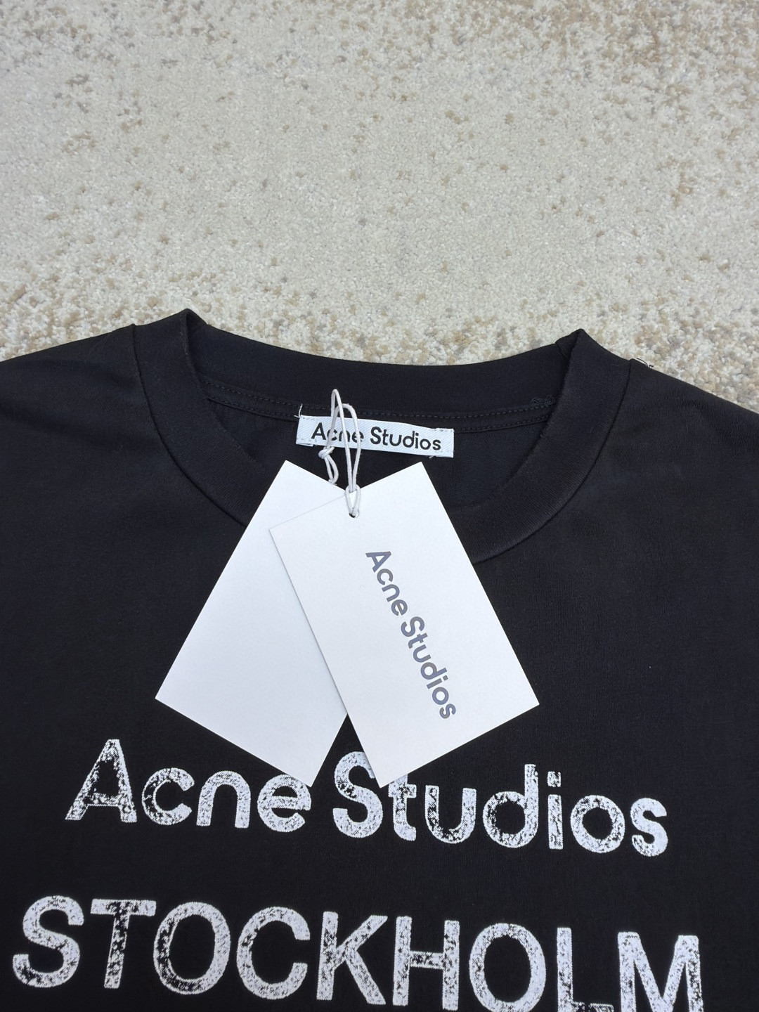 Acne Studios 1996泥染水洗做旧T恤 短袖 黑色 绿色 灰色 粉色 白色 A2 CL0196-BM0