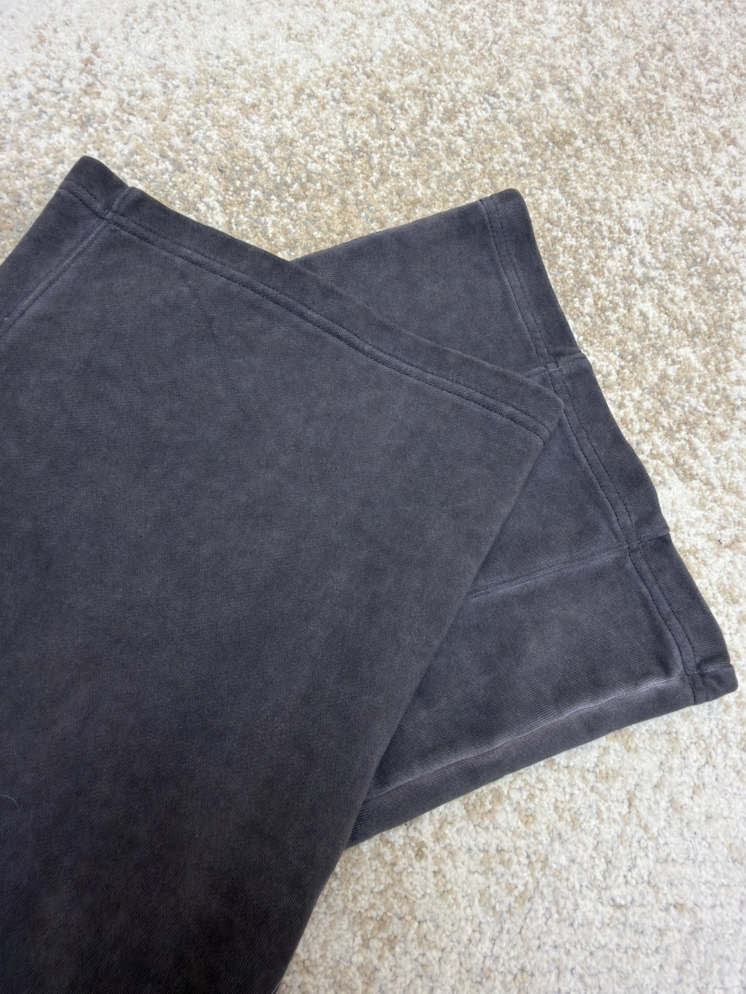 Acne Studios 做旧徽标拉链口袋松紧腰运动裤 休闲裤 长裤 裤子 黑灰色 A7 CK0130-BM0