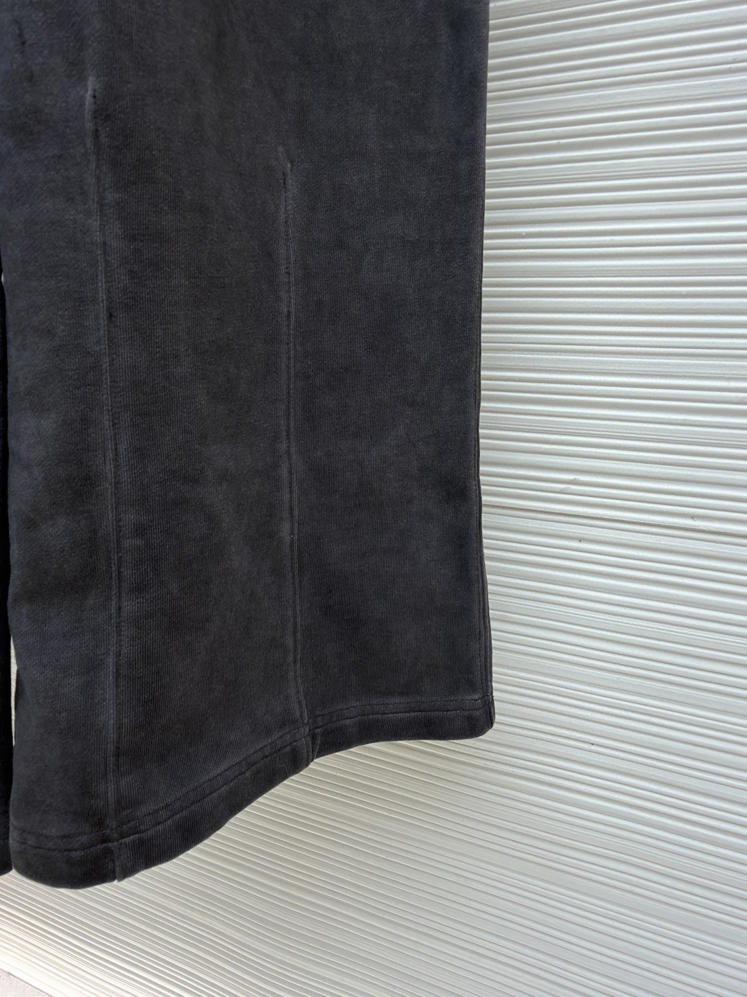 Acne Studios 做旧徽标拉链口袋松紧腰运动裤 休闲裤 长裤 裤子 黑灰色 A7 CK0130-BM0