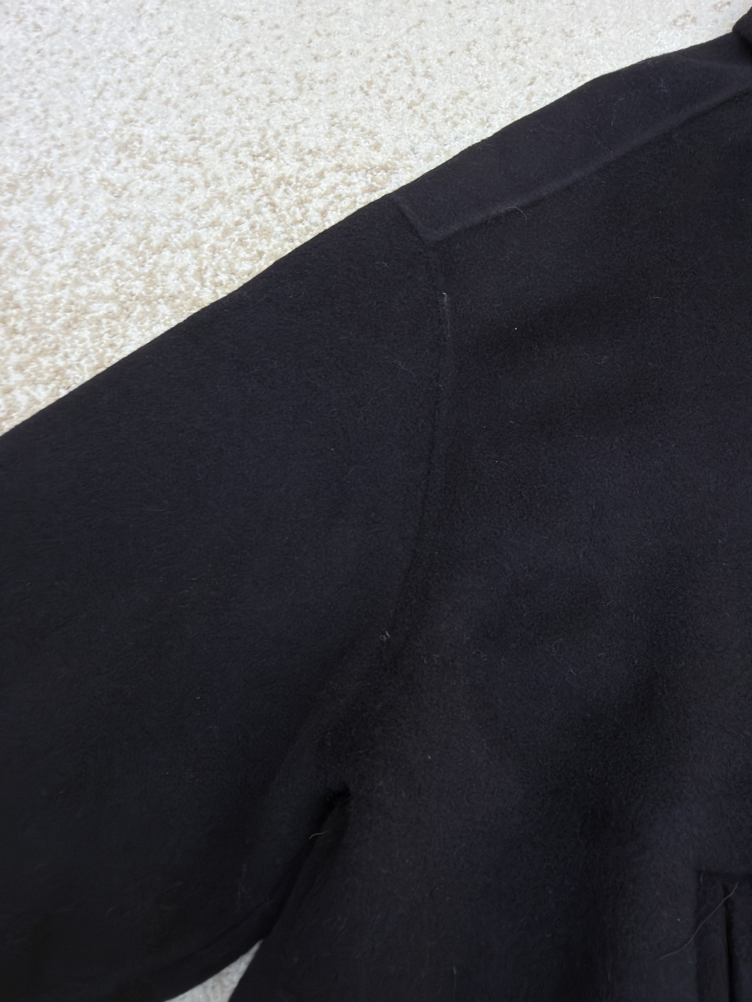 Acne Studios 翻领拉链落肩羊毛外套 夹克 长袖 燕麦色 黑色 C0 B90837-633