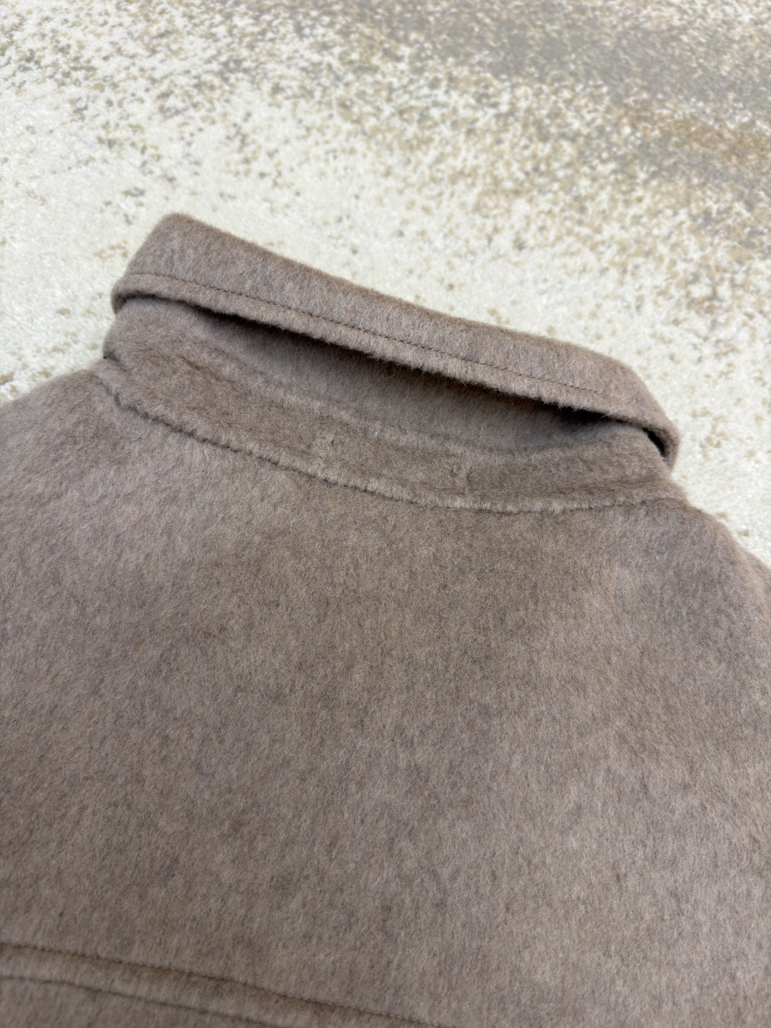 Acne Studios 翻领拉链落肩羊毛外套 夹克 长袖 燕麦色 黑色 C0 B90837-633