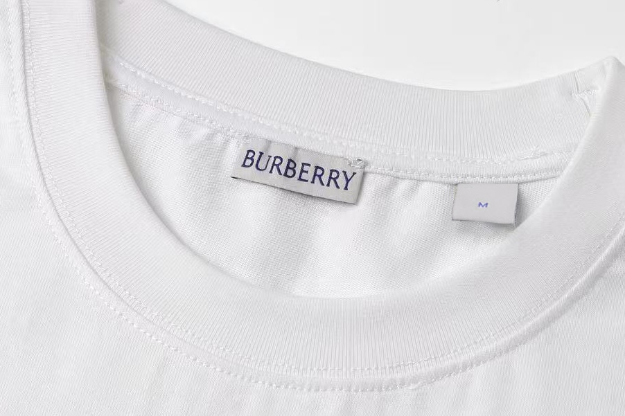 Burberry 巴宝莉 徽标字母logo印花 短袖 T恤 夏季 白色 黑色 A2