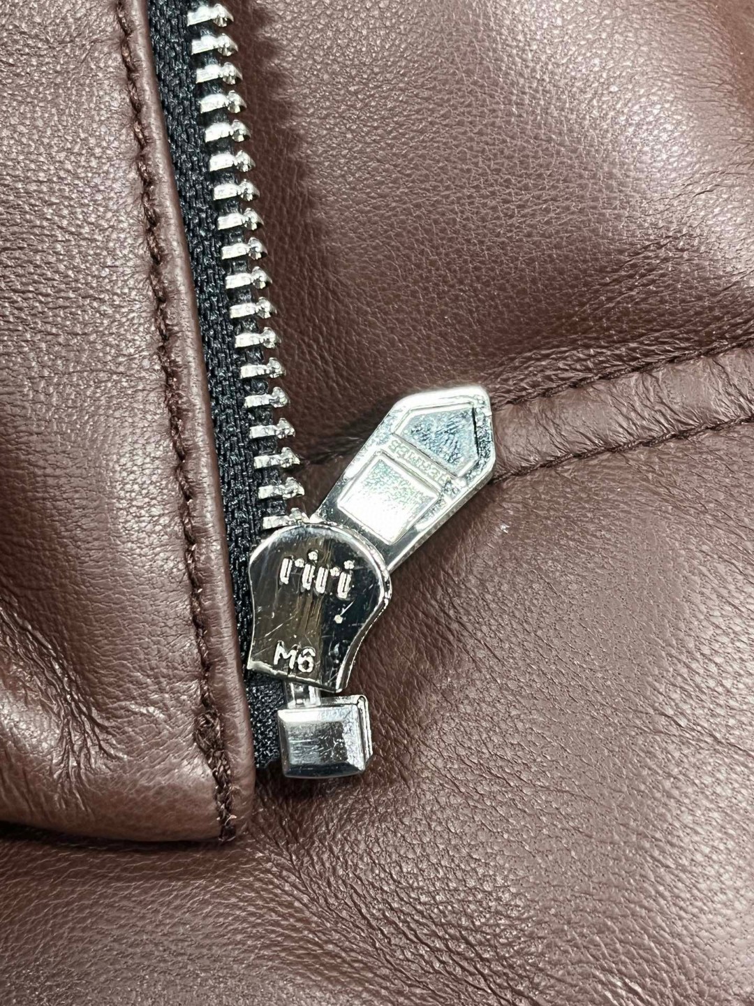 HERMES 爱马仕 连帽拉链真皮羽绒服 外套 夹克 保暖 长袖 黑色 咖色