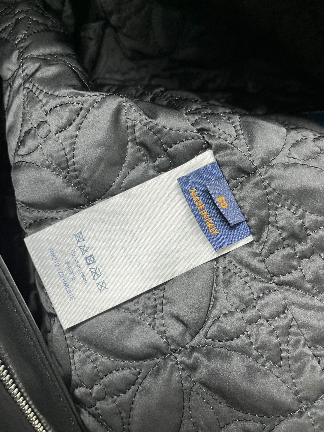 LOUIS VUITTON 路易威登 LV 可拆卸羊毛毛领夹棉羊皮夹克 皮衣 外套 保暖 长袖 黑色 白色