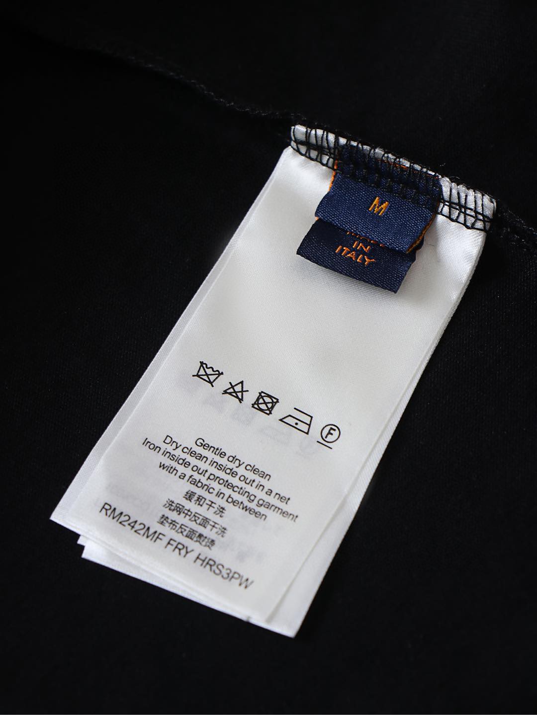 LOUIS VUITTON 路易威登 LV 2054五金饰圆领T恤 短袖 黑色 A0 1A8HM6