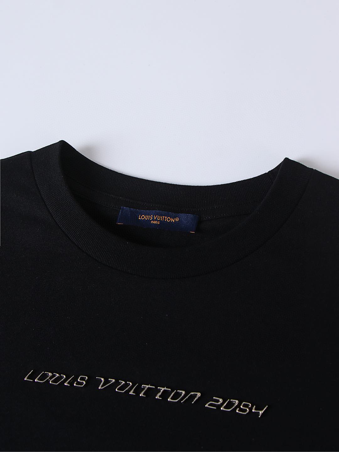 LOUIS VUITTON 路易威登 LV 2054五金饰圆领T恤 短袖 黑色 A0 1A8HM6