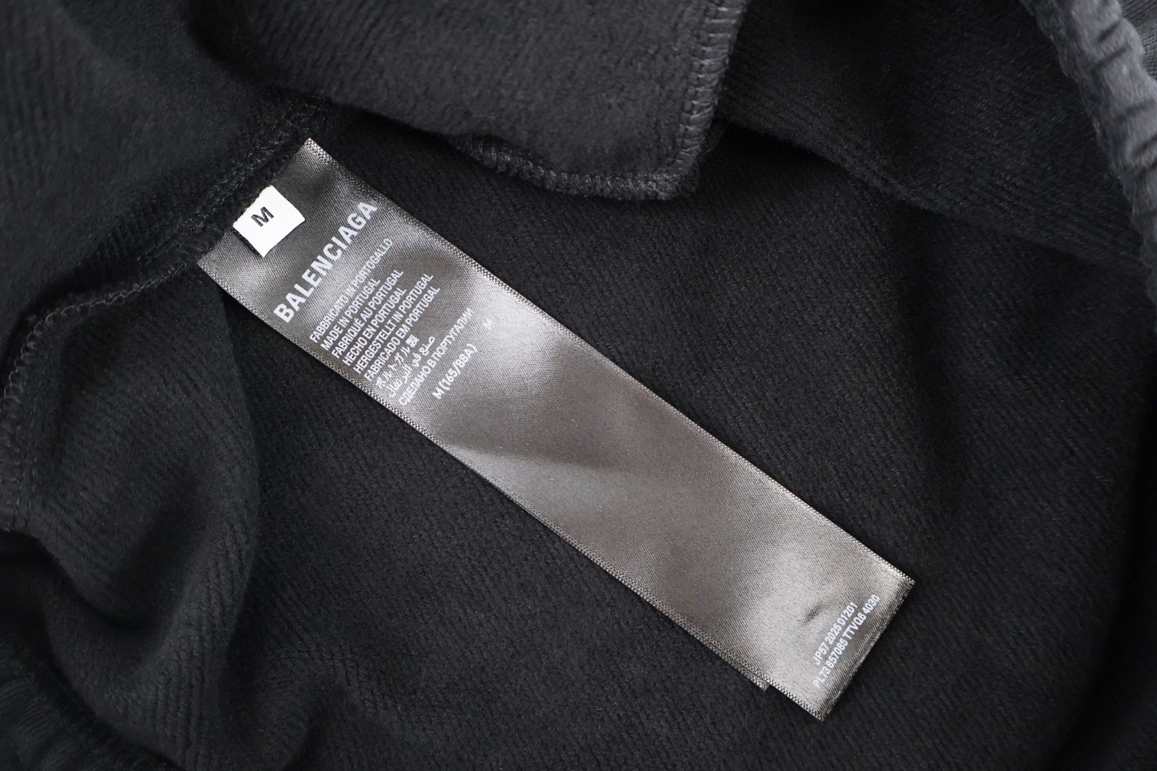 Balenciaga 巴黎世家 曼联3刺绣图标 短裤 黑色 五分裤 休闲裤 运动裤 夏季 黑色 857084TTVQ81066